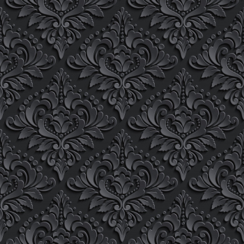 Dark damask seamless pattern background. elegant luxury texture for wallpapers Free Vector