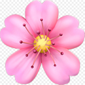 Emoji Pink flowers Cherry blossom Sticker - cherry blossom 