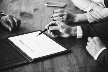 Free Photo of agreement, application, black and white
