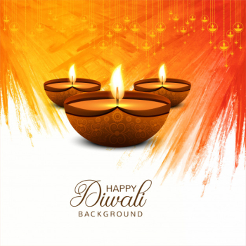 Beautiful Happy Diwali decorative celebration background 