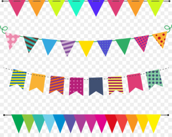 Birthday Wish Gratitude Gift Friendship - Vector Color flag pull 