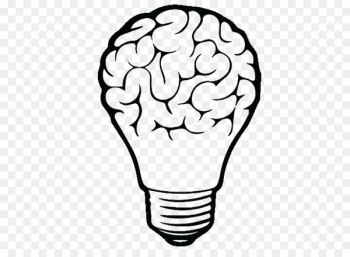 Brain Incandescent light bulb Clip art - Brain 