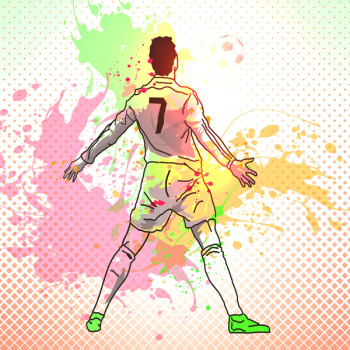  Football Player - Soccer Player - Striker 