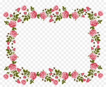 Rose Picture Frames Pink flowers Clip art - flower border 