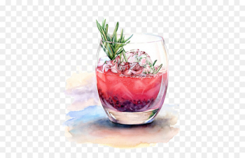 Cocktail Watercolor painting Drink Drawing Illustration - Watercolor drinks 