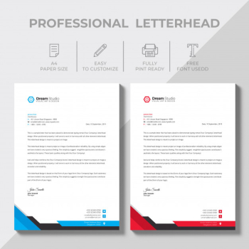 Modern company letterhead