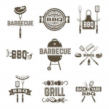 Barbecue and grill labels