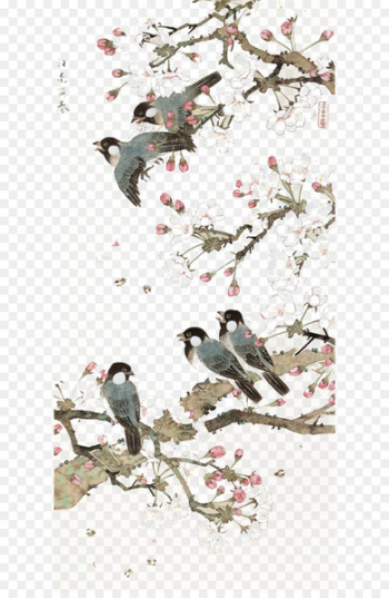 China Bird-and-flower painting Chinese art Chinese painting - Bird background 