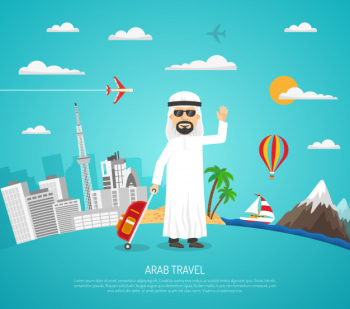 Poster of arab travel