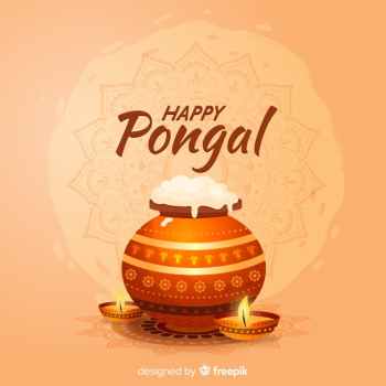 Realistic pongal background