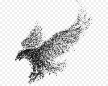 Bald Eagle Bird - Eagle wings vector particles 
