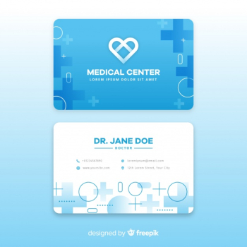Modern medical business card design