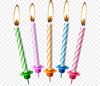 Birthday cake Candle Clip art - Birthday Candles 