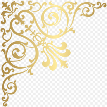 Baroque Ornament Gold Decorative arts Clip art - gold vector 