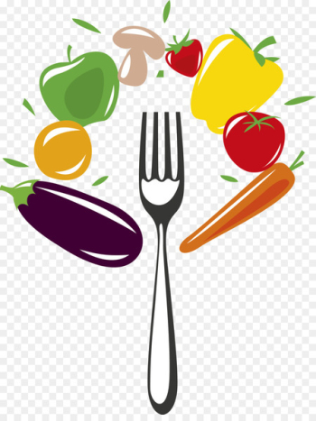 Healthy diet Logo Food Eating - Vector vegetables 