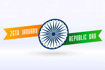 Indian creative flag for republic day design Free Vector