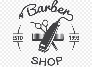Hair clipper Comb Hairstyle Barber Hairdresser - Barber shop sign 