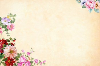  Flower Background - Light cream floral 