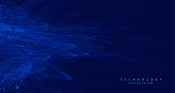 Abstract blue tachnology big data ai background Free Vector