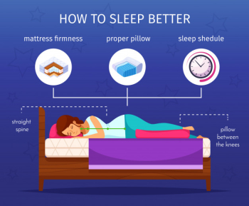 Sleep better infographic composition Free Vector