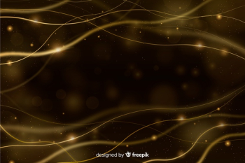 Luxury background with golden particles Free Vector