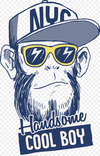 T-shirt Gorilla Logo Monkey - Lovely sketch gorilla 
