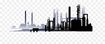 Oil refinery Euclidean vector Petroleum Refining - Vector black coal factory 
