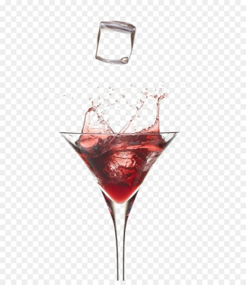 Martini Cocktail garnish Wine glass - splash,Red Wine 