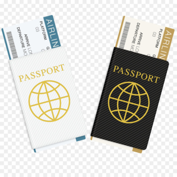 Passport stamp Travel visa - Vector passport travel book 