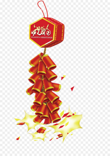 Chinese New Year New Years Day Firecracker Clip art - China Wind firecrackers 