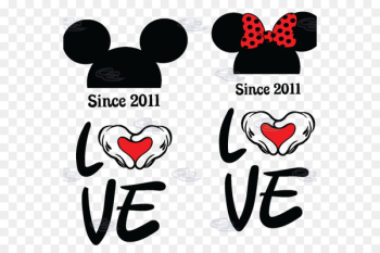 Minnie Mouse Mickey Mouse T-shirt Love - mickey minnie love 