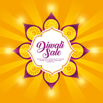Happy diwali sale background Free Vector