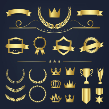 Premium quality badge and banner collection
