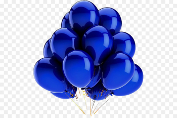 Balloon Blue Stock photography Birthday Clip art - Cartoon blue balloons 