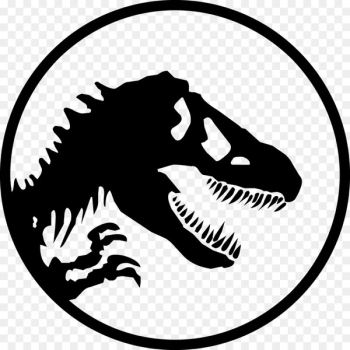 YouTube Jurassic Park Logo Silhouette - dinosaur vector 