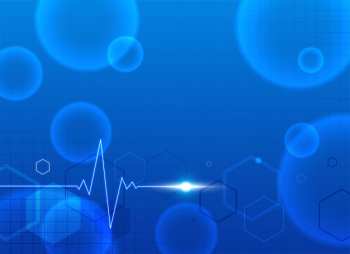 Blue medical background with text space Free Vector