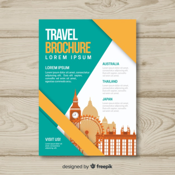 Travel brochure template