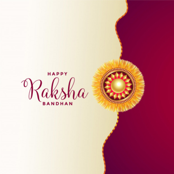 Happy raksha bandhan greeting Free Vector