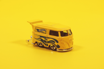 Yellow Hot Wheels Volkswagen Bus