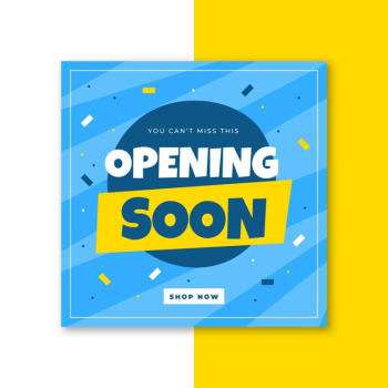 Opening soon background concept Free Vector