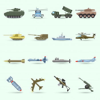 Army icons set