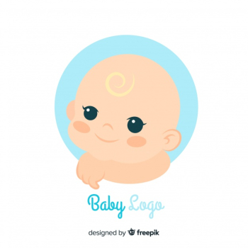 Lovely baby shop logo template