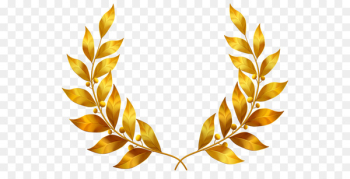 Gold leaf Bay Laurel Clip art - Golden laurel leaves 
