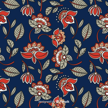 Batik floral pattern