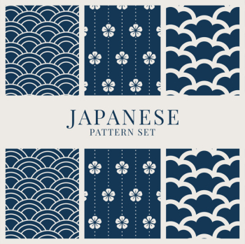 Japanese-inspired pattern set
