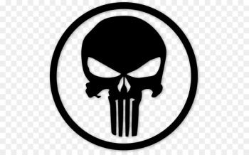 Punisher Decal Logo Bumper sticker - bearded vector 