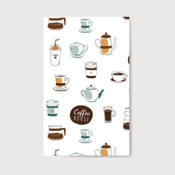 Cafe and coffee house pattern vector