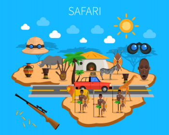 Safari concept illustration