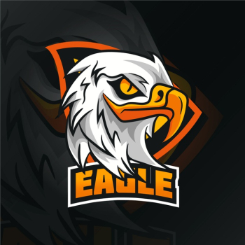Wild eagle mascot logo Free Vector