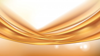 Orange golden flowing liquid abstract background Free Vector